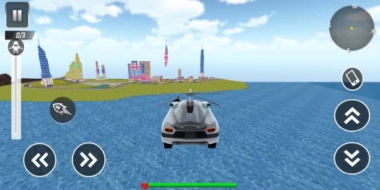 Flying Car Robot Shooting Game