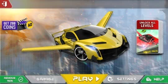 Flying Car Robot Shooting Game